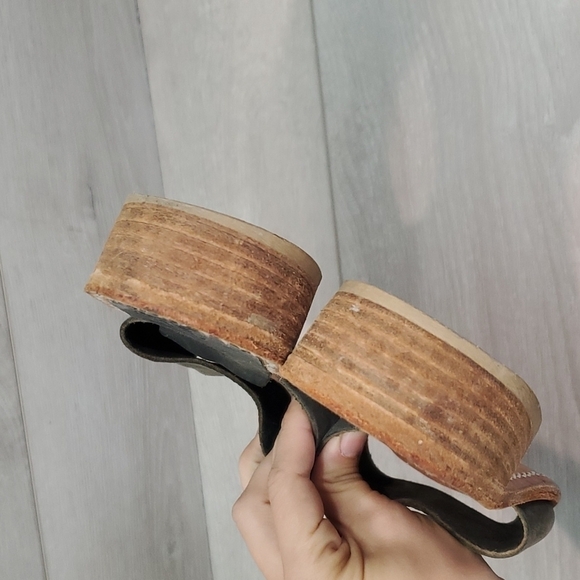 SAMUJI Womens Leather Sandals Boho Hobo shoes sz 38 US 8 - Picture 6 of 13